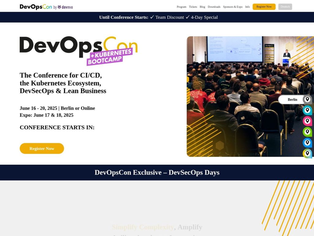 DevOpsCon Berlin 2025 website
