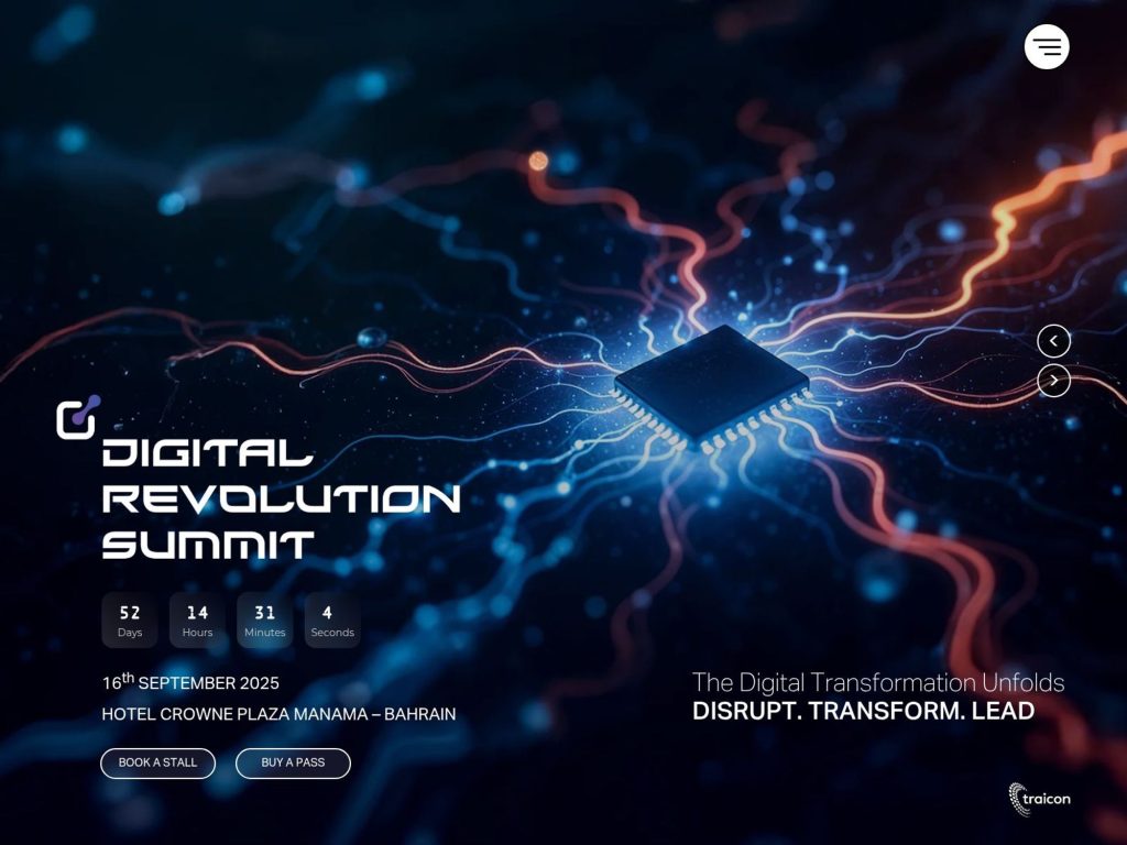 Digital Revolution Summit Bahrain 2025 - The Digital Transformation Unfolds: DISRUPT. TRANSFORM. LEAD. - Event screenshot