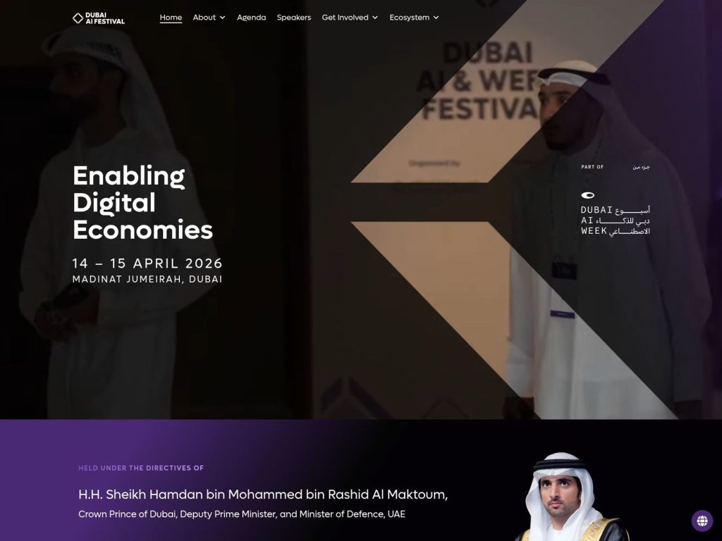 Dubai AI Festival 2026 website