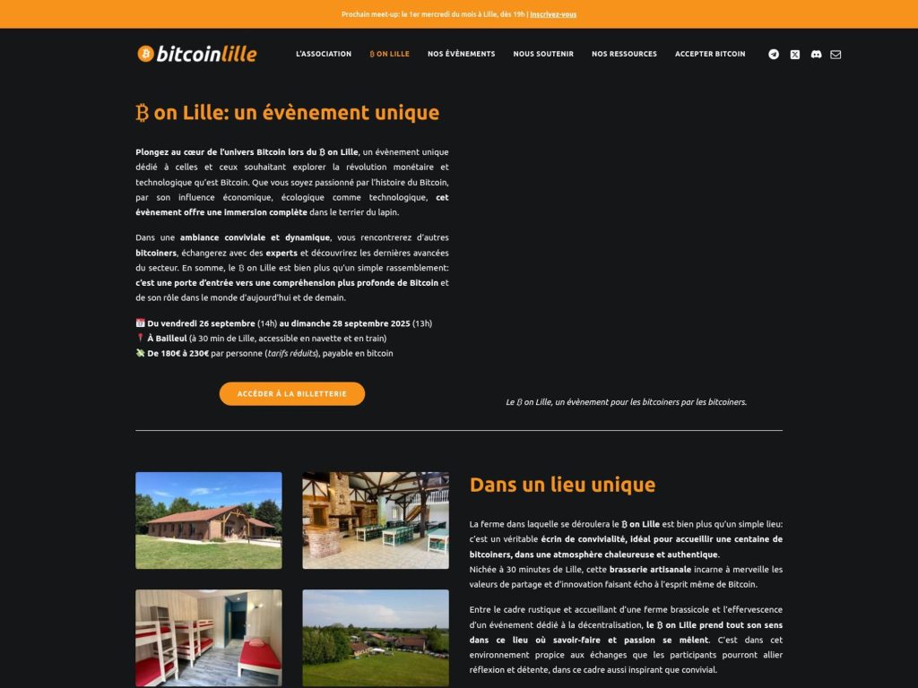 ₿ on Lille - Event screenshot