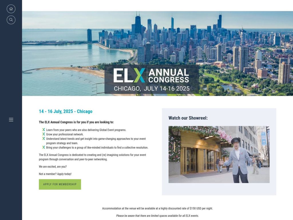 ELX Annual Congress 2025 - Event screenshot