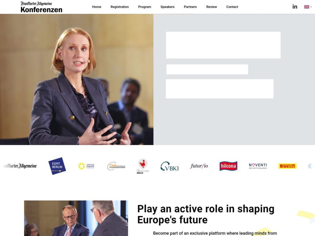 F. A. Z. Europakonferenz #5 website