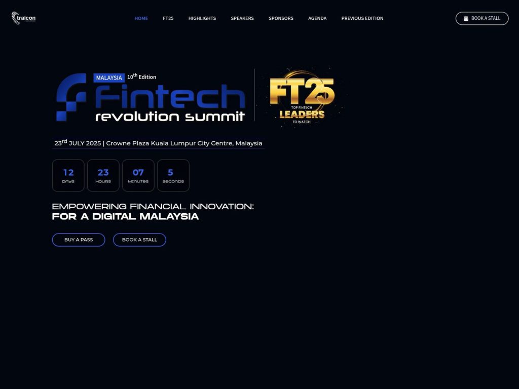 Fintech Revolution Summit Malaysia - Event screenshot