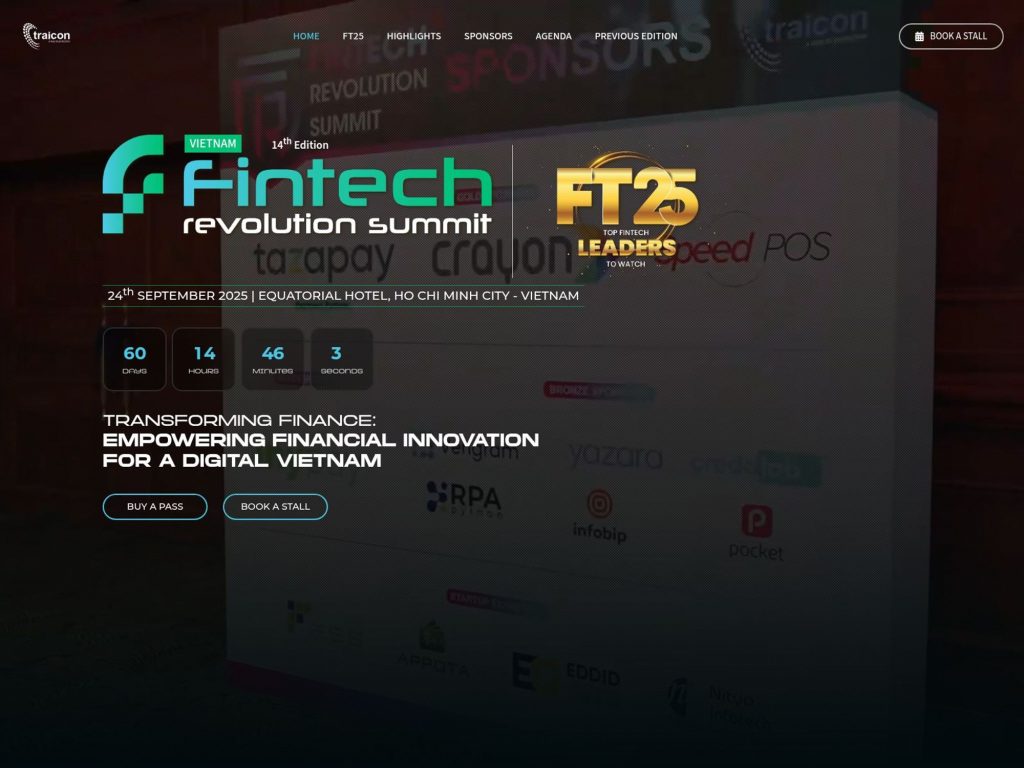 Fintech Revolution Summit Vietnam 2025 - Empowering Financial Innovation: Transforming Financial Services Through Innovation and Compliance in Kingdom - Event screenshot