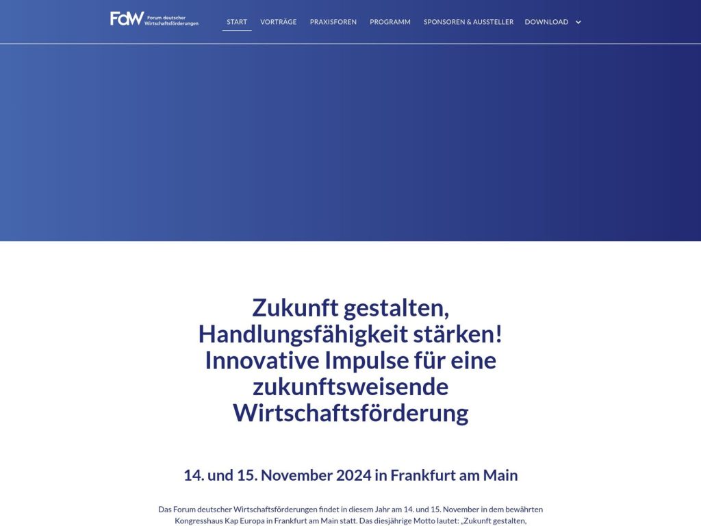Forum deutscher Wirtschaftsförderungen 2024 image