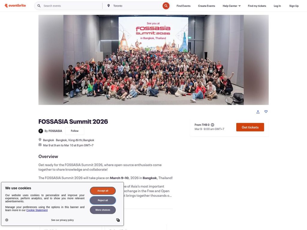 FOSSASIA Summit 2026 website