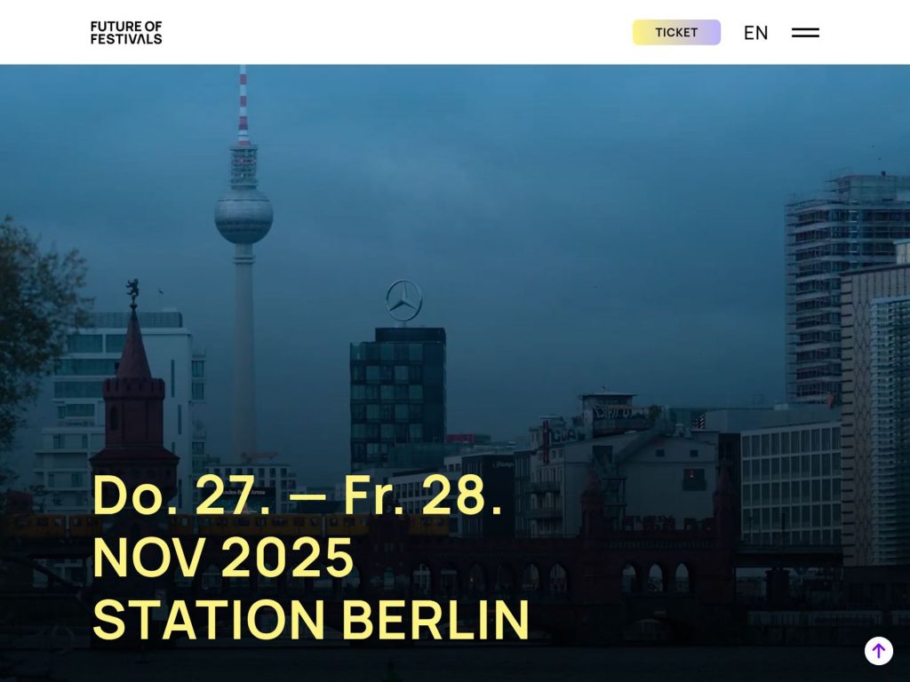 Future of Festivals - Event screenshot