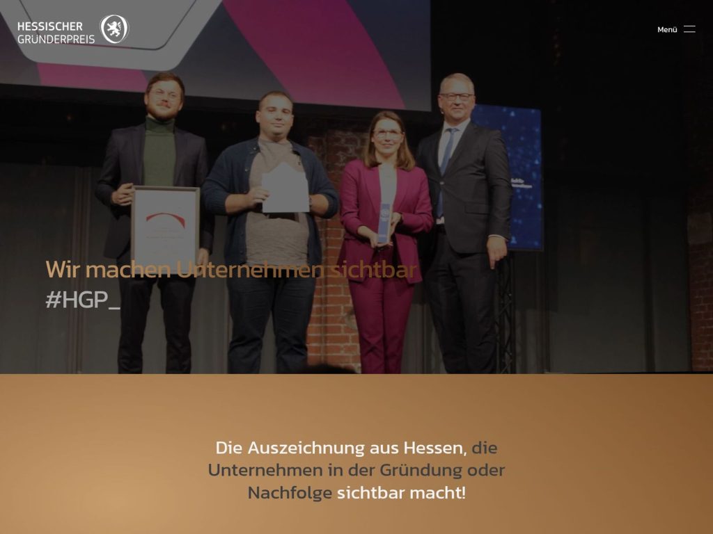 Hessischer Gründerpreis 2025 (HGP) - Event screenshot