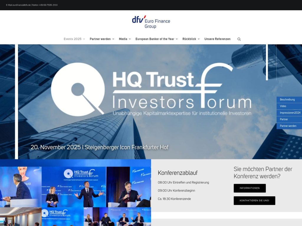 HQ TRUST Investors Forum 2025 - Event screenshot