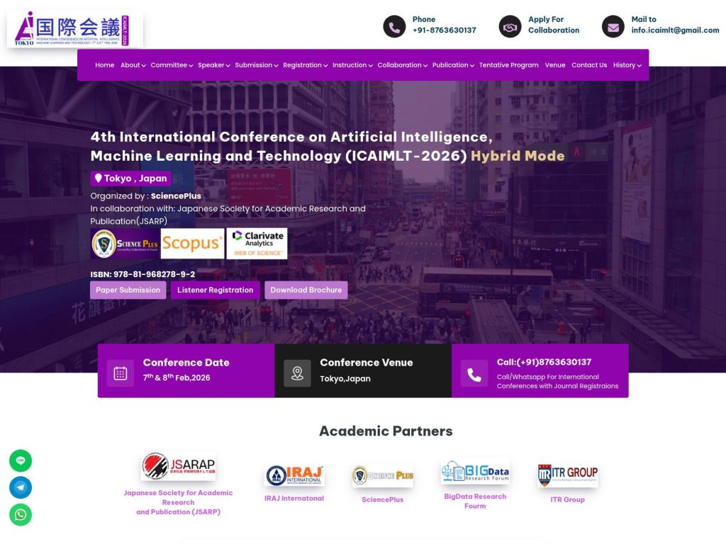 ICAIMLT 2026 website