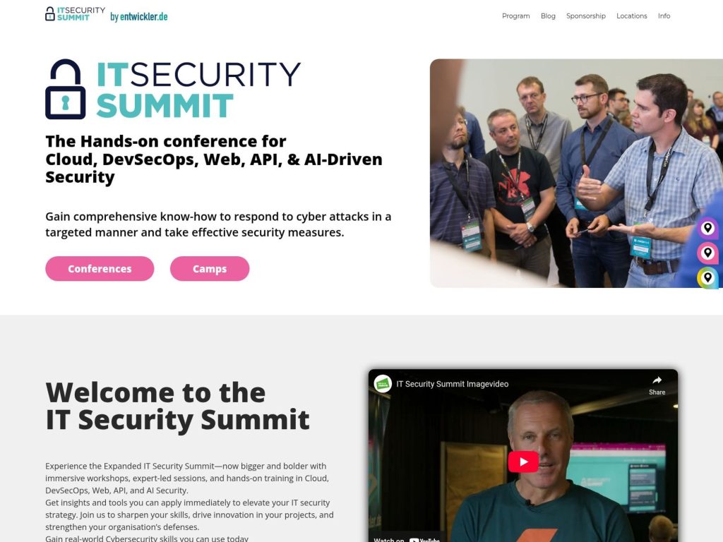 IT Security Summit website