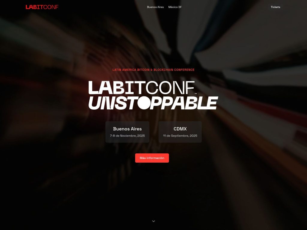 LABITCONF CDMX - Latin America Bitcoin & Blockchain Conference - Event screenshot