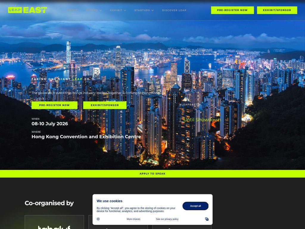 LEAP East 2026 website