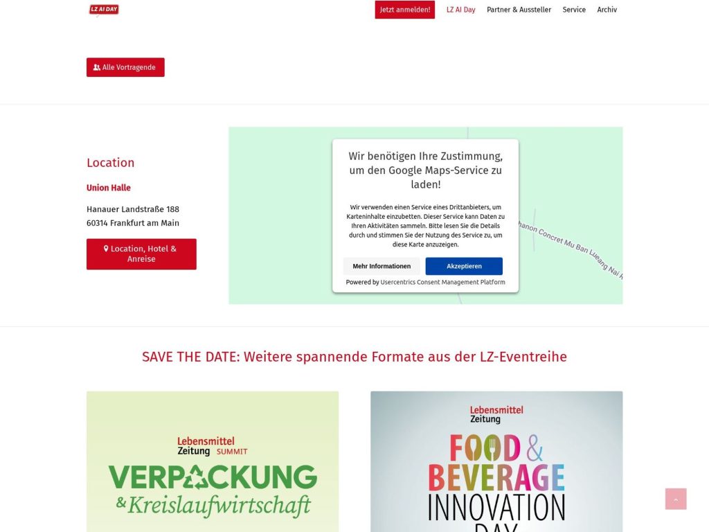 LZ AI Day - Künstliche Intelligenz in der FMCG-Branche - Event screenshot