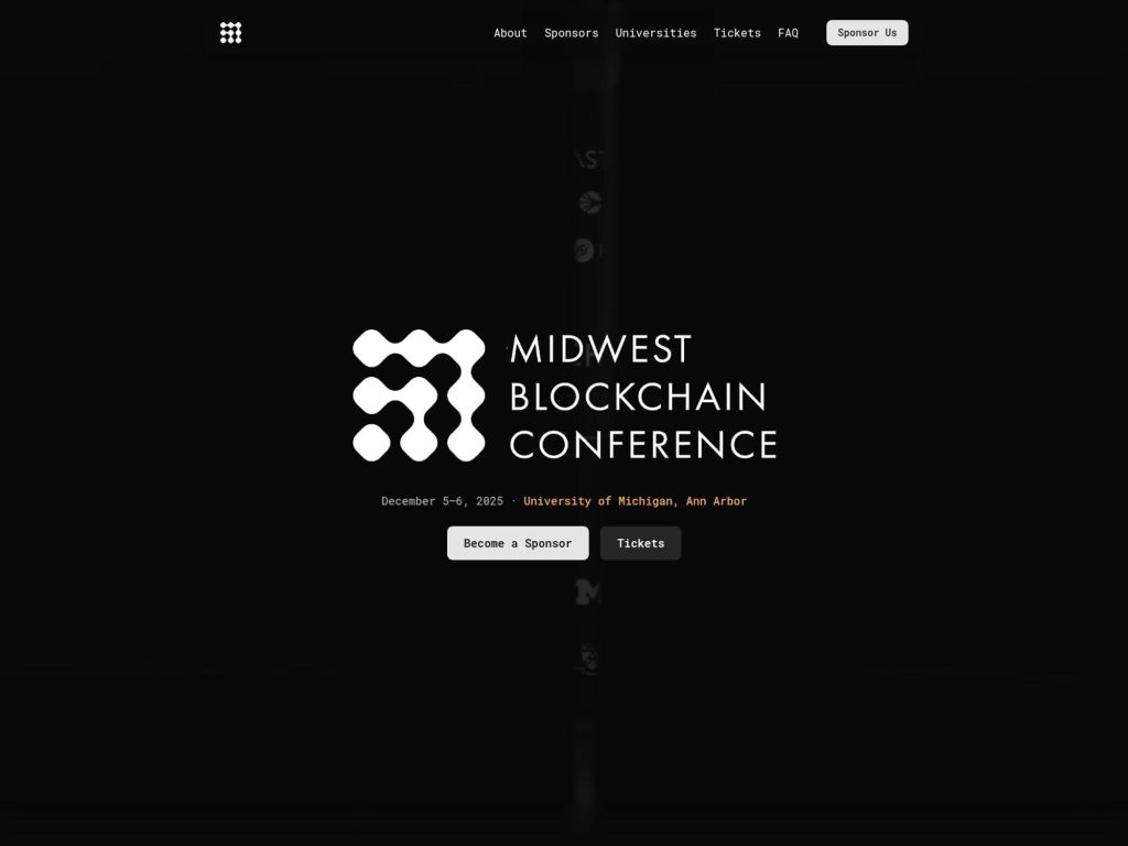 Midwest Blockchain Conference 2025 - Event screenshot