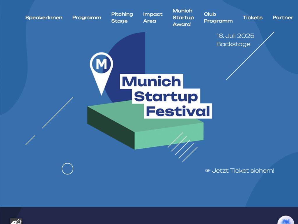 Munich Startup Festival 2025 - Event screenshot