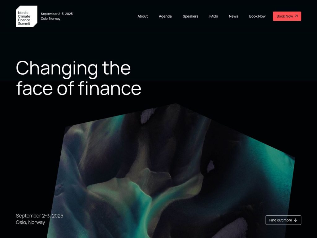 Nordic Climate Finance Summit 2025 - Event screenshot