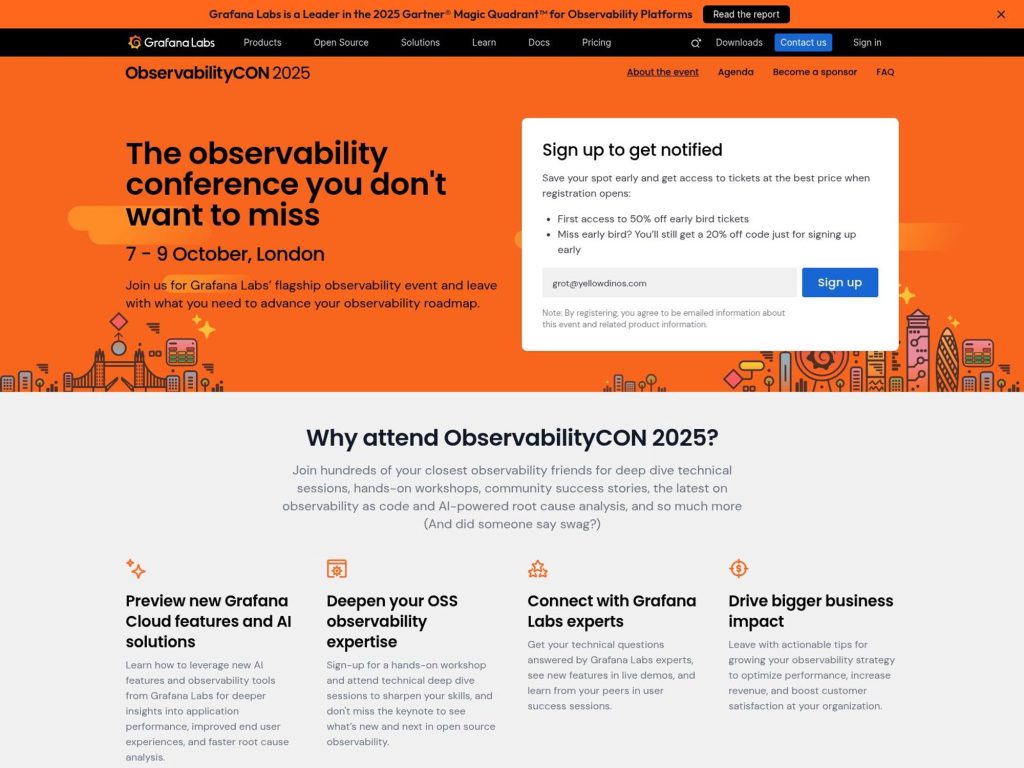ObservabilityCON 2025 - Event screenshot