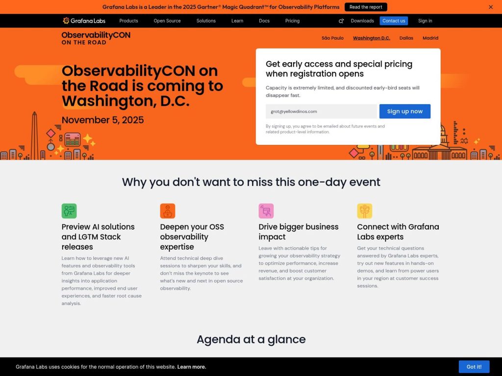 ObservabilityCON on the Road 2025 - Washington, D.C. - Event screenshot