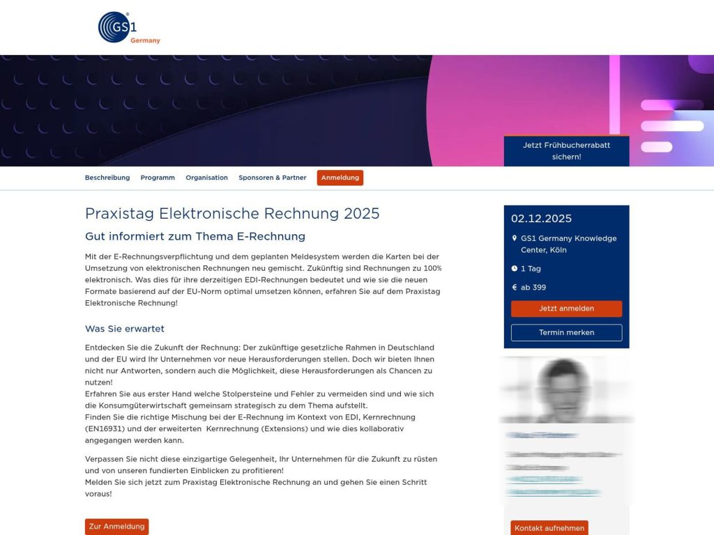 Praxistag Elektronische Rechnung 2025 - Event screenshot