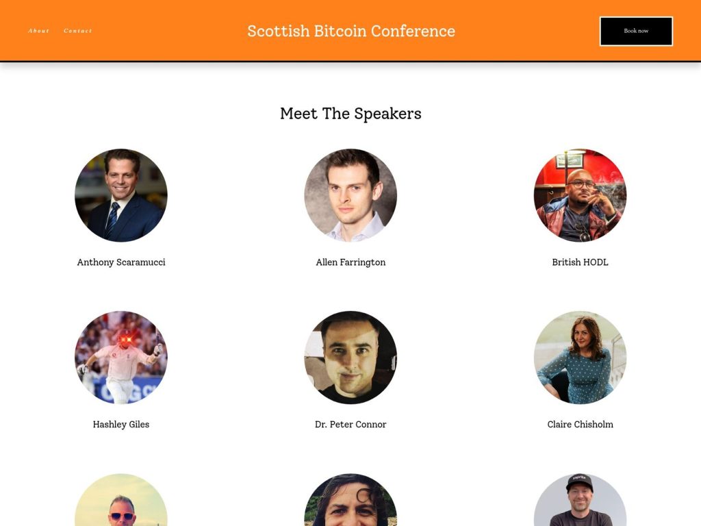 Scottish Bitcoin Conference 2025 - Event screenshot
