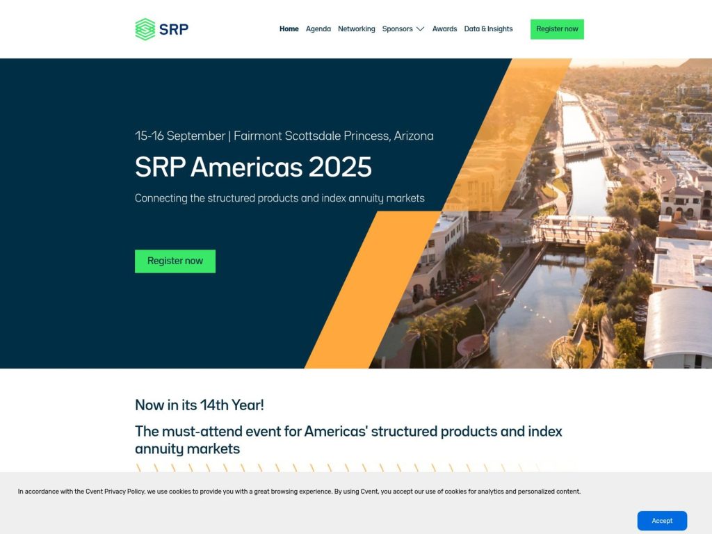 SRP Americas 2025 - Connecting the structured products and index annuity markets - Event screenshot