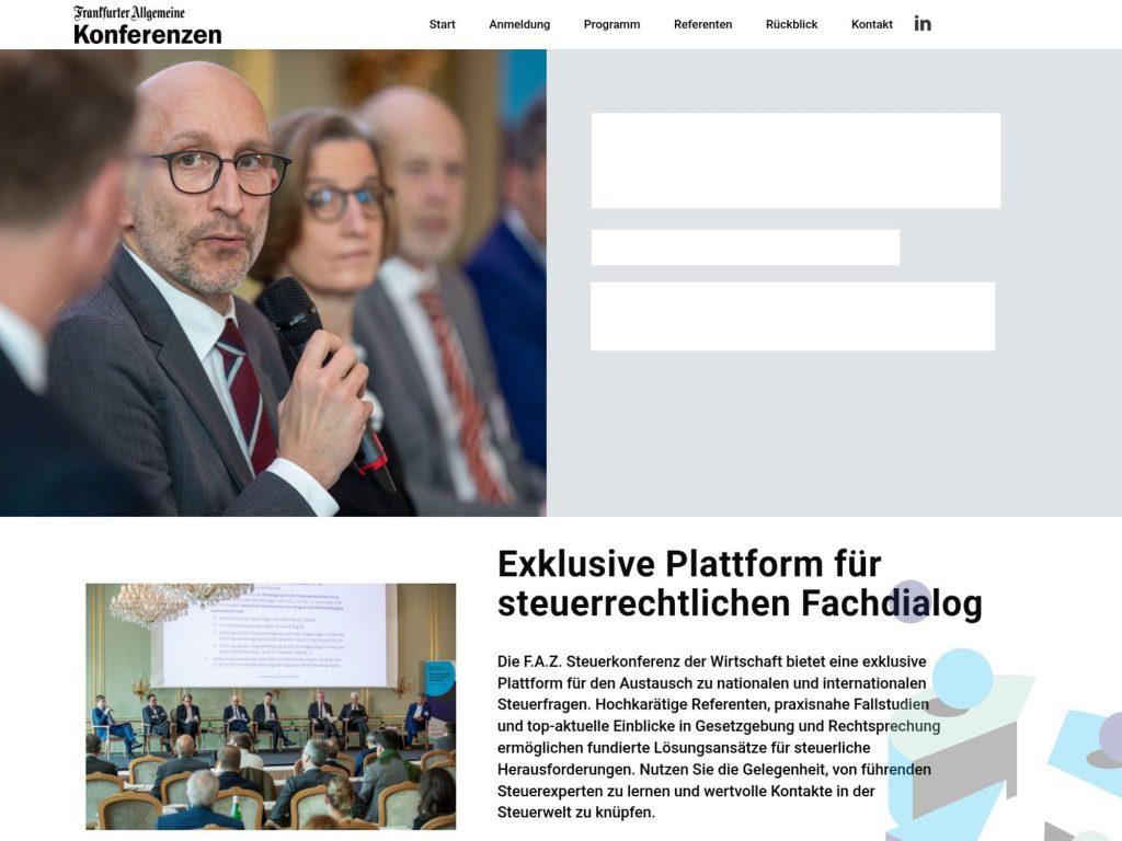 Steuerkonferenz der Wirtschaft website