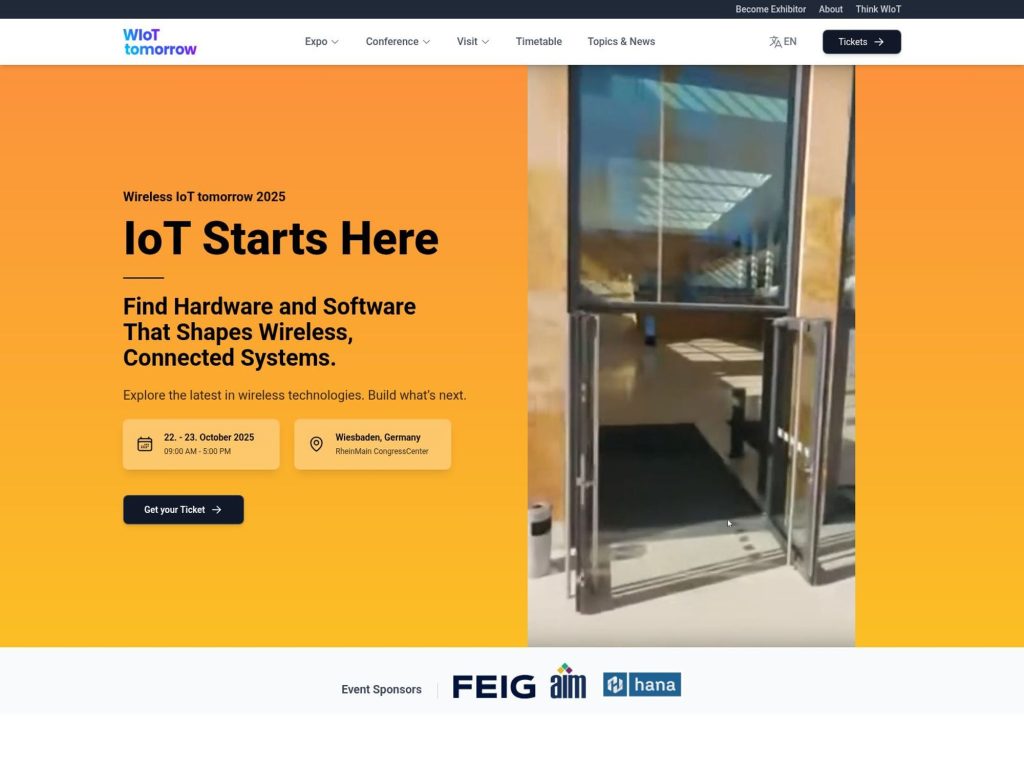 Wireless IoT tomorrow 2025 - Event screenshot