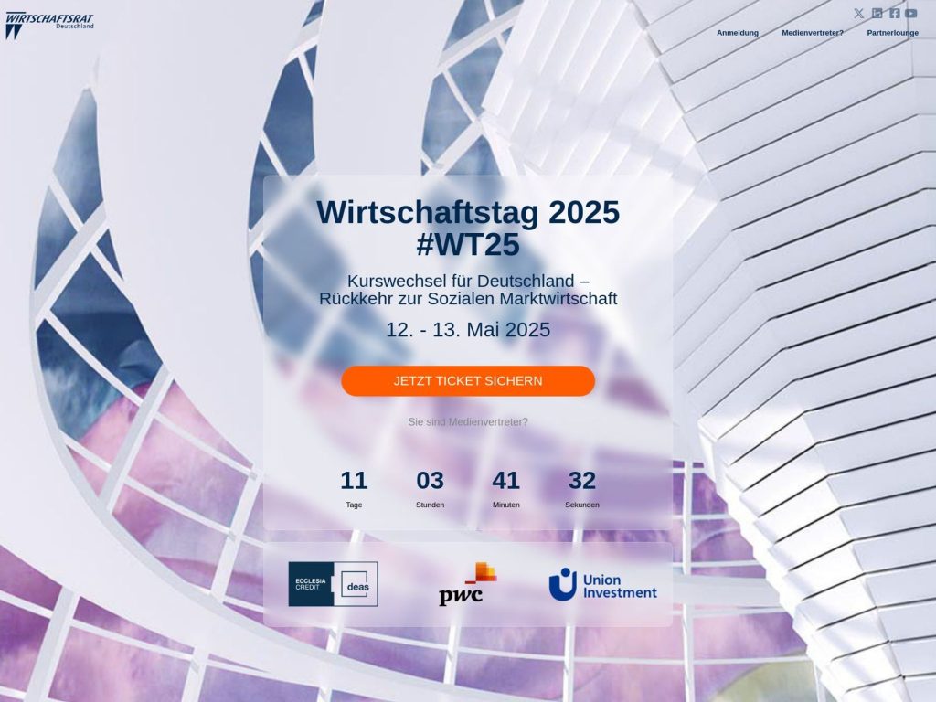 Wirtschaftstag 2025 #WT25 - Event screenshot