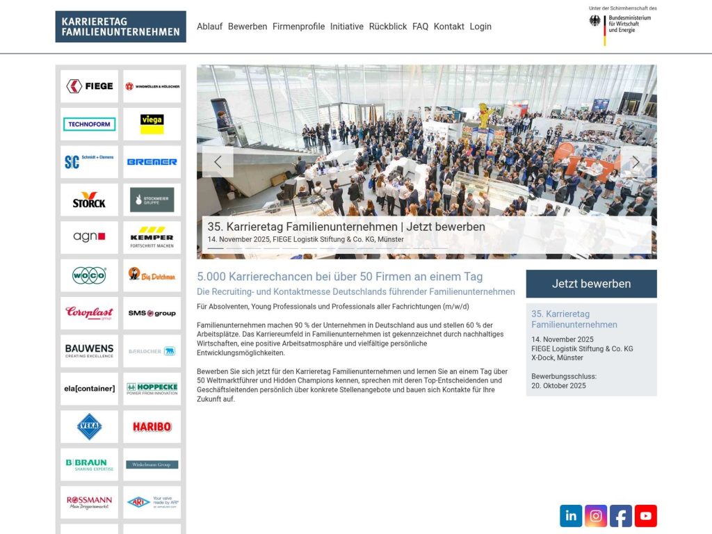 35. Karrieretag Familienunternehmen - Event screenshot