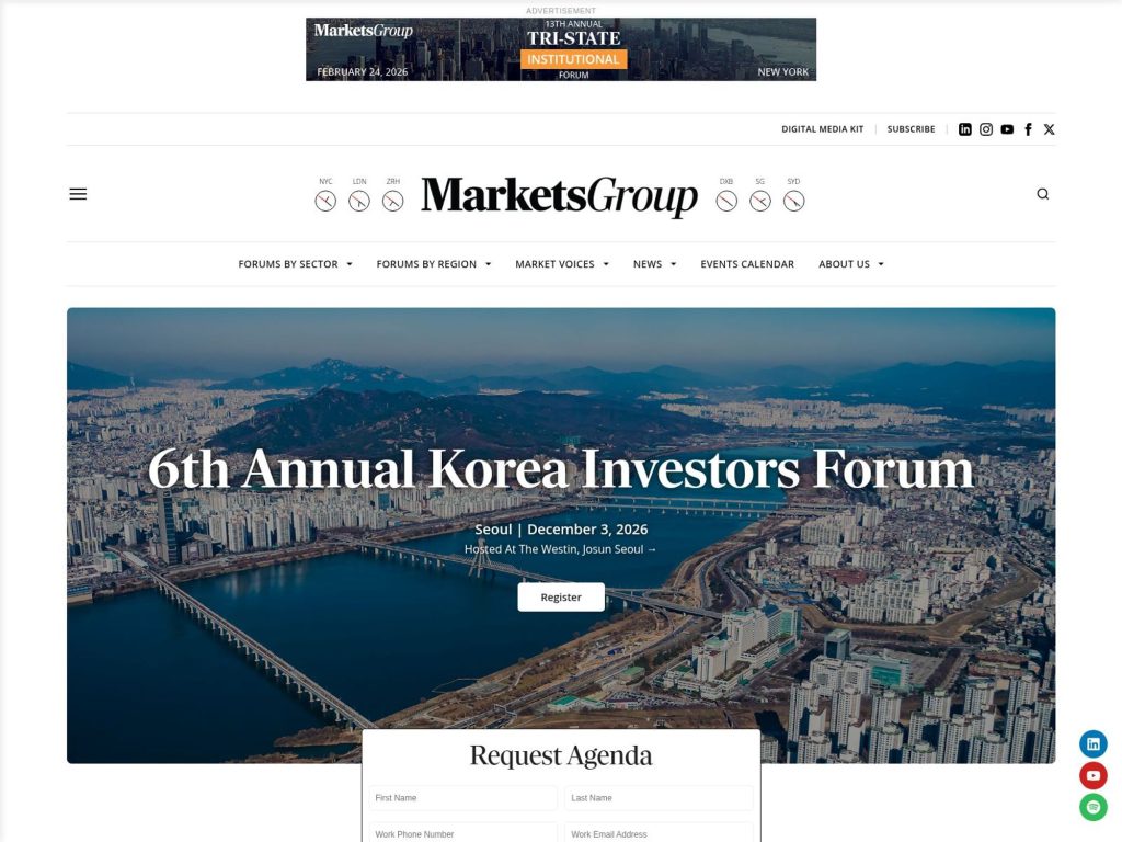 6th Annual Korea Investors Forum website