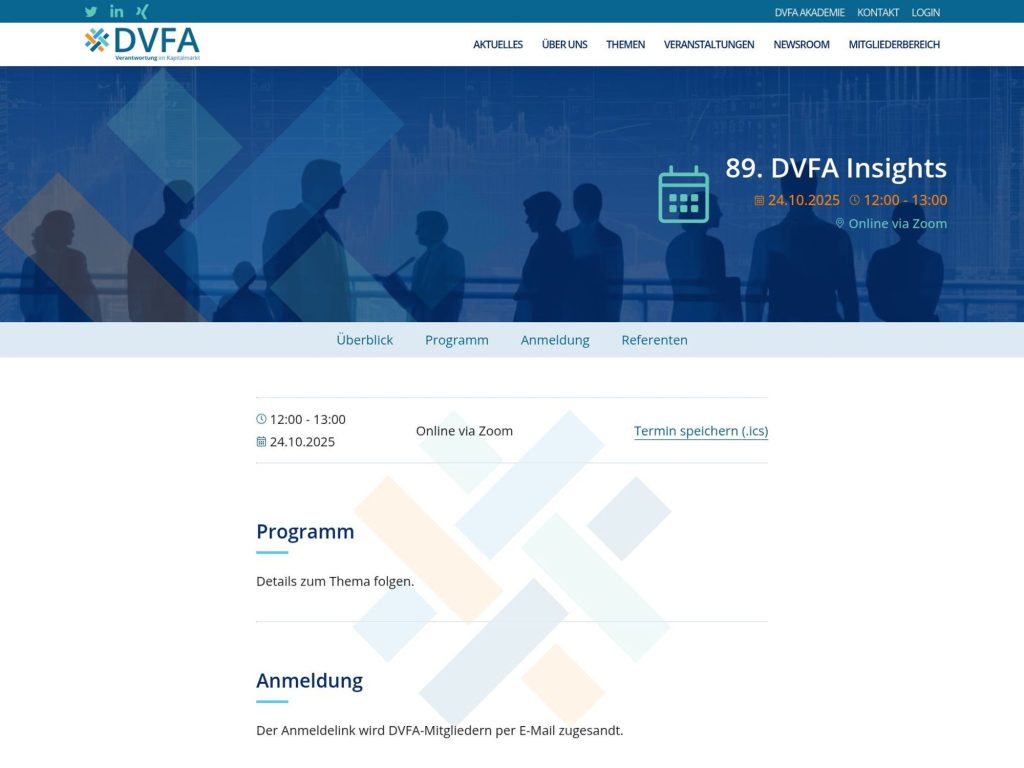 89. DVFA Insights - Event screenshot