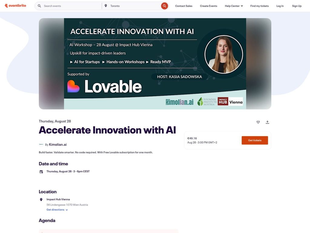 Accelerate Innovation with AI - 🚀 Build faster. Validate smarter. No code required. - Event screenshot