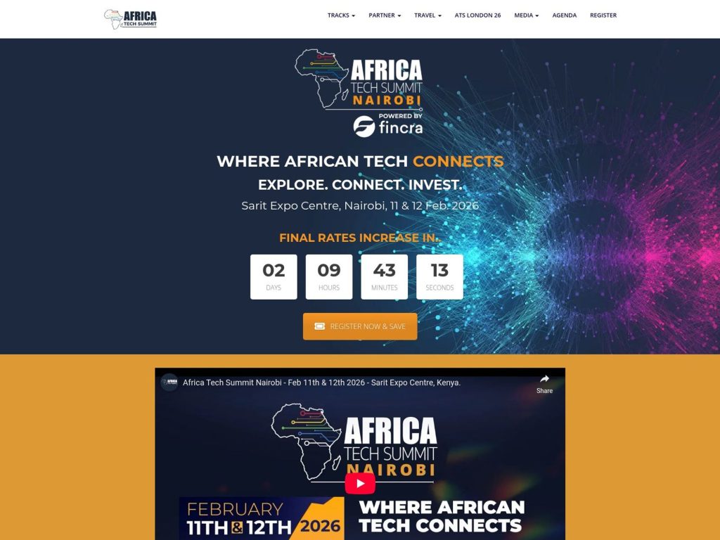 Africa Tech Summit Nairobi website