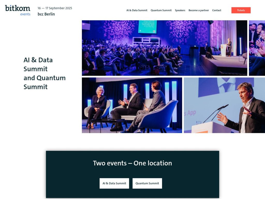 AI & Data Summit and Quantum Summit - Event screenshot