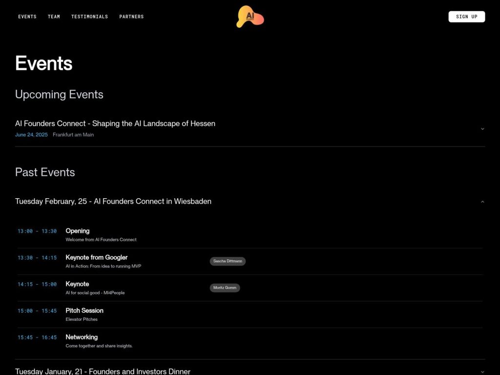 AI Founders Connect in Wiesbaden - Event screenshot