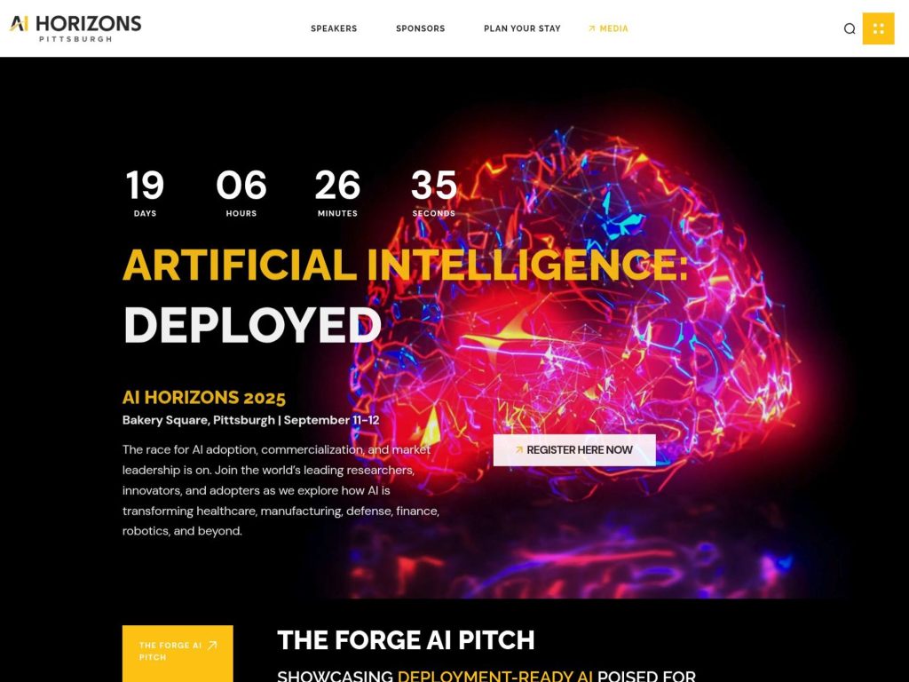 AI Horizons 2025 - Artificial Intelligence: Deployed - Event screenshot