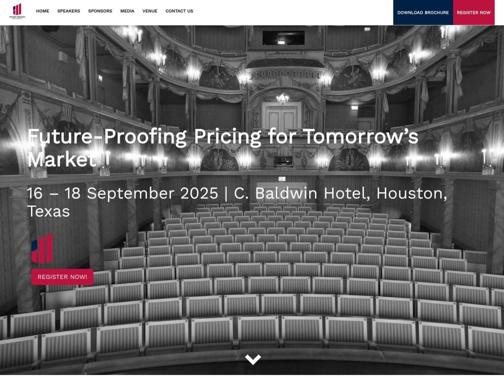 Ardensi Pricing Strategy USA Summit - Future-Proofing Pricing for Tomorrow's Market - Event screenshot