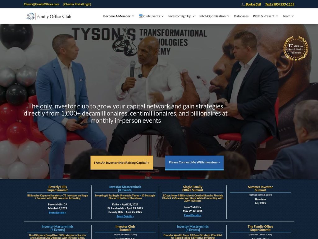 Asia Family Office Investment Summit - Event screenshot