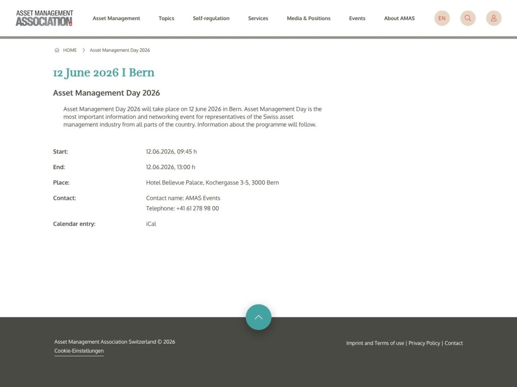 Asset Management Day 2026 website
