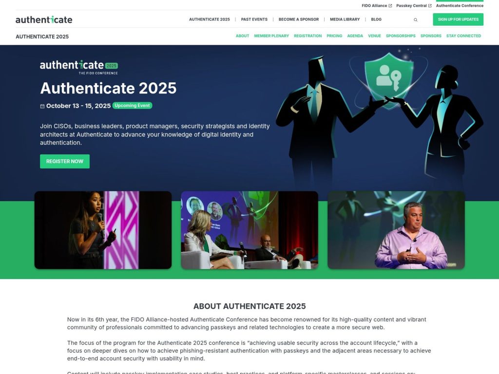Authenticate 2025 - Event screenshot