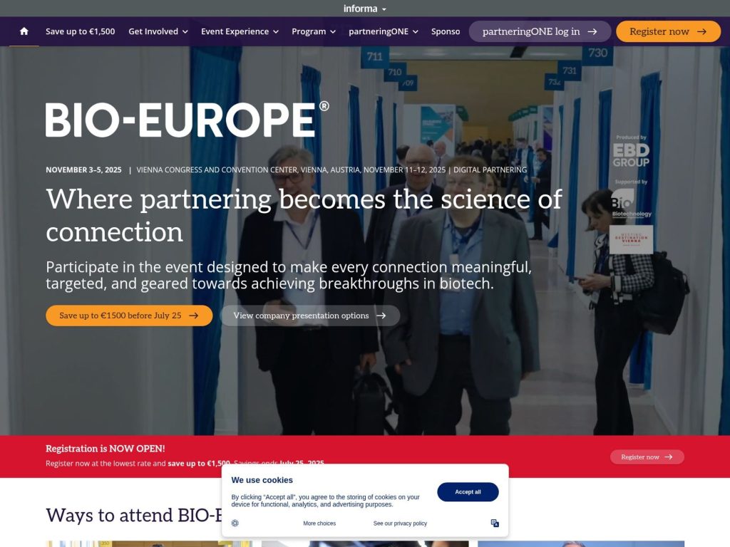 BIO Europe - Event screenshot