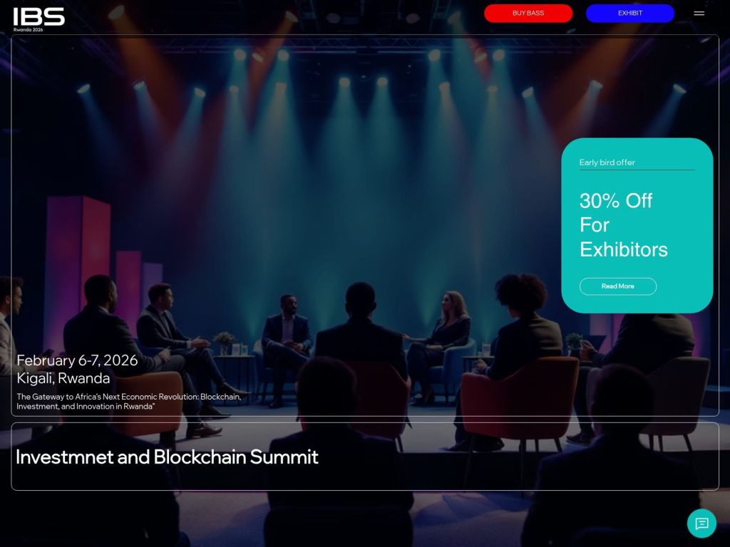 Blockchain and Investment Summit Rwanda website