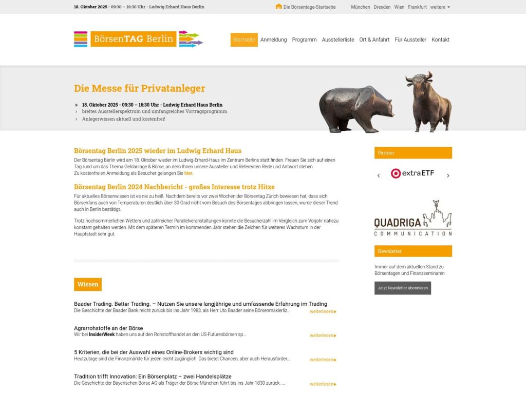 Börsentag Berlin 2025 - Event screenshot