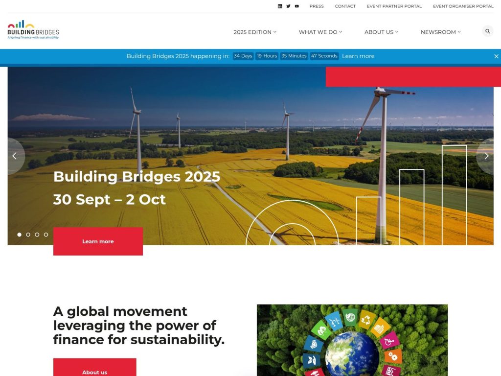 Building Bridges 2025 - Join the global sustainable finance community - Event screenshot