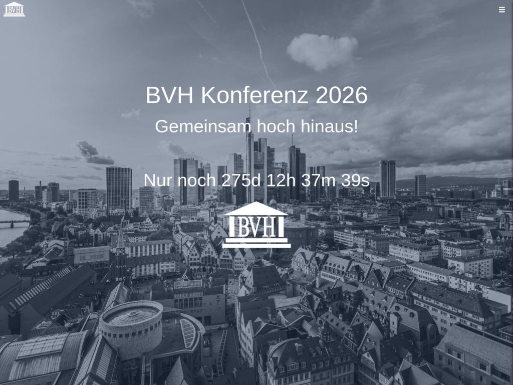BVH Konferenz 2026 website
