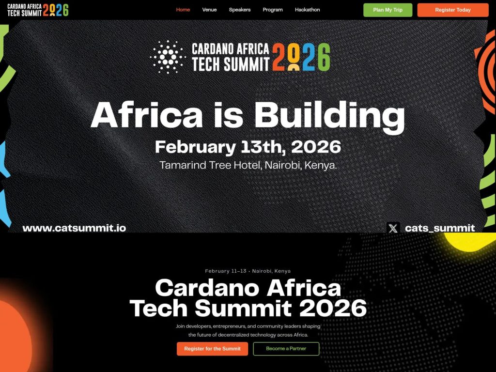 Cardano Africa Tech Summit 2026 website
