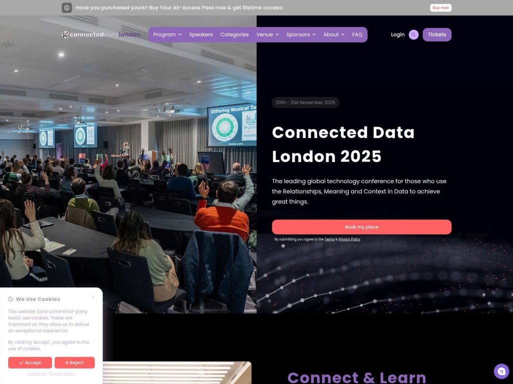 Connected Data London 2025 - Connecting Data, People and Ideas since 2016 - Event screenshot