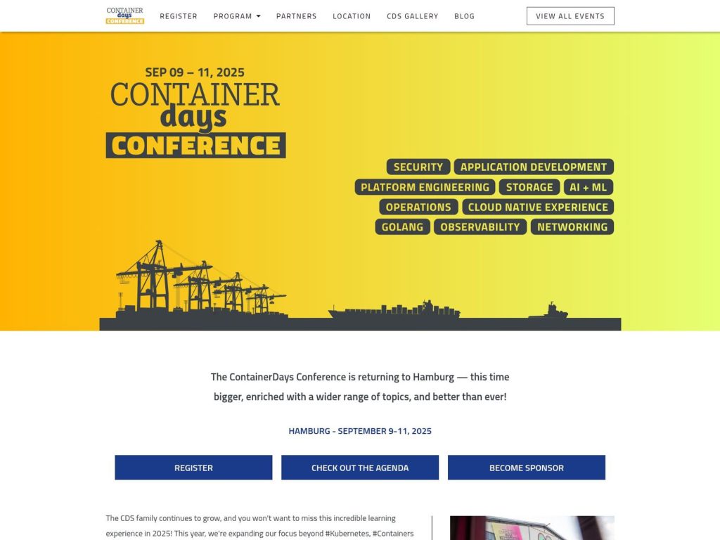 ContainerDays Conference 2025 - Event screenshot