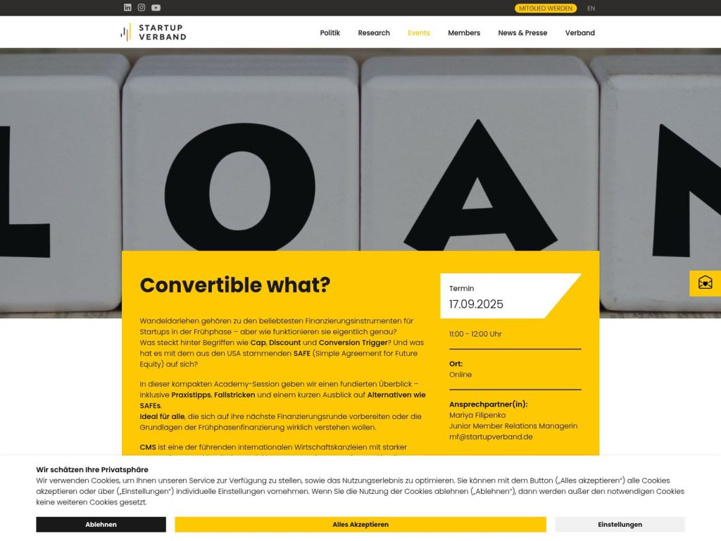 Convertible what? - Event screenshot